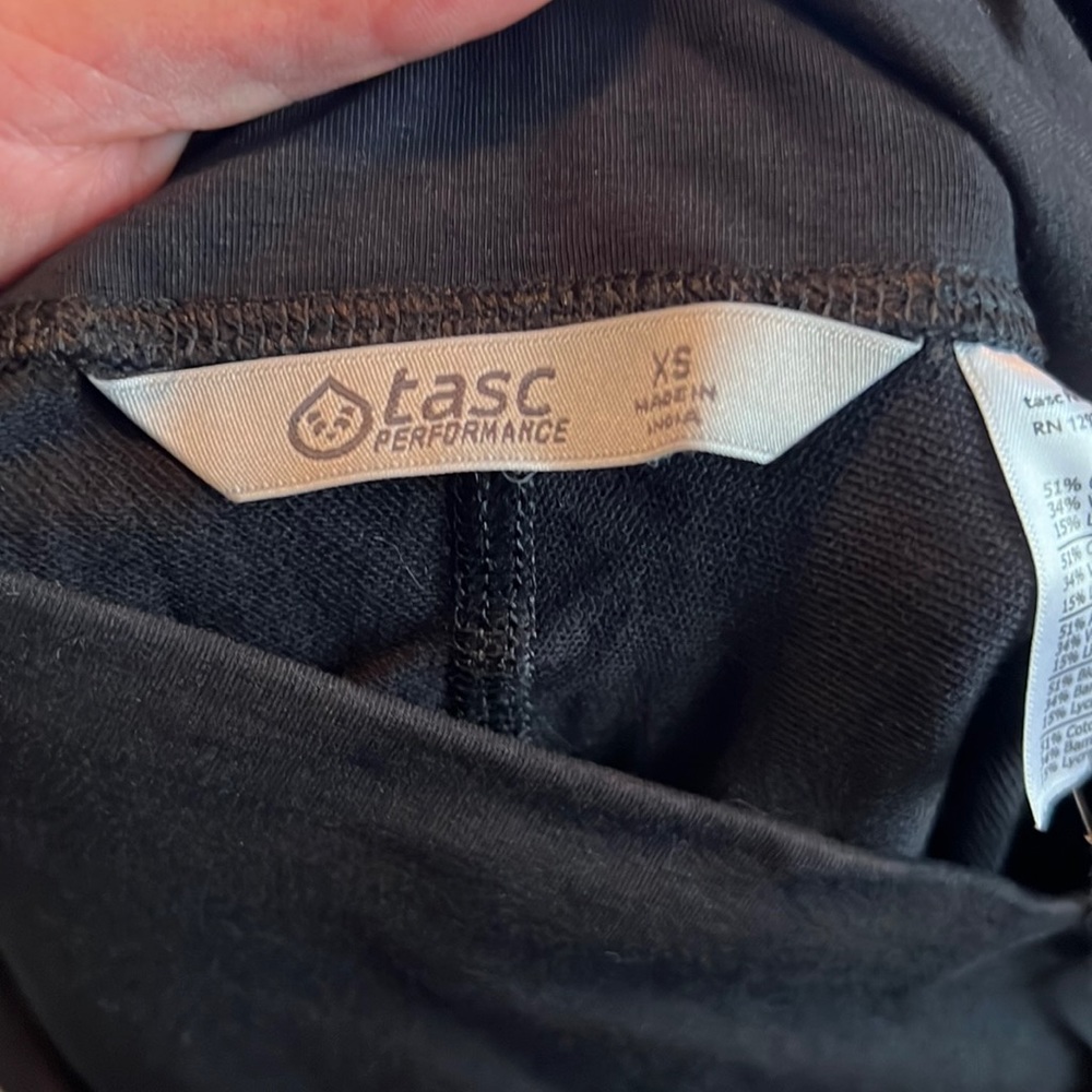 Tasc black leggings; s; new with tags; selling as ordered wrong size